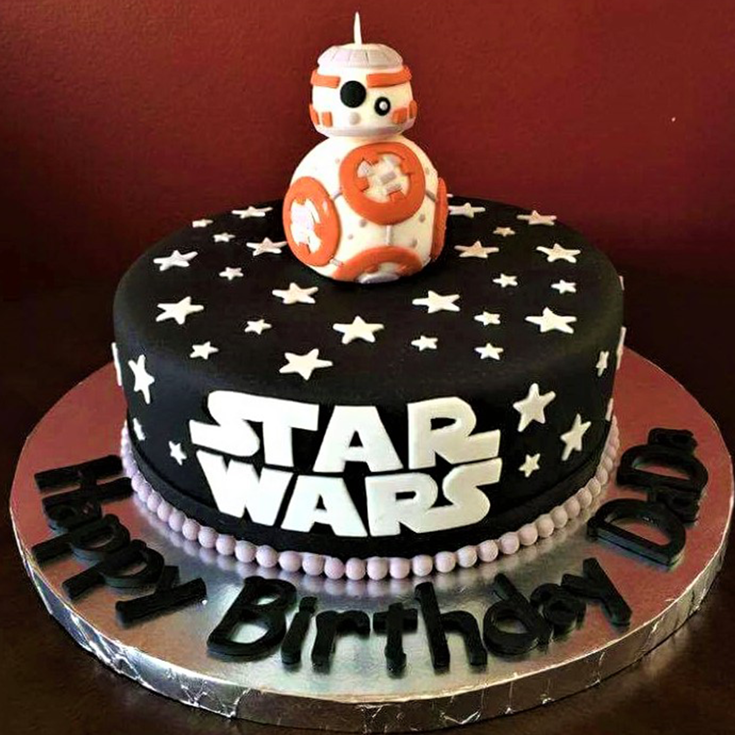 Star Wars the force Awakens Hero Droid BB-8 Edible Cake Topper Image -  Walmart.com