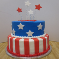 USA Flag Cake