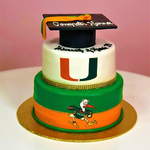 Logo with Cap Graduation Cake