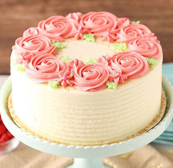 Pink Roses Super Cake